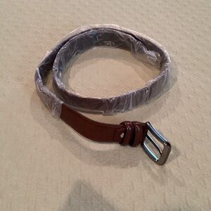 Brown Leather Men's Belt. H